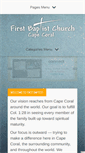 Mobile Screenshot of firstbaptistcapecoral.com