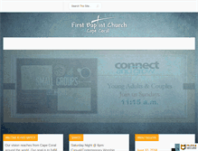 Tablet Screenshot of firstbaptistcapecoral.com